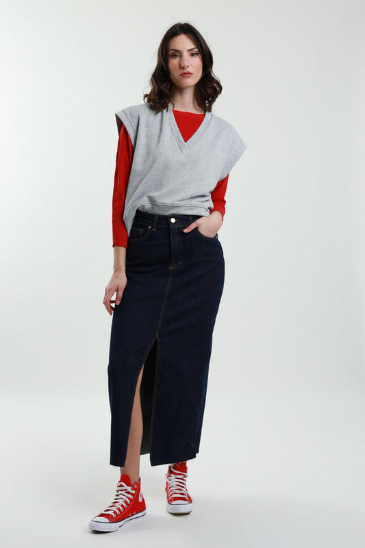 Susymix Gonna lunga in denim KJ692LO 01 Susy Mix 