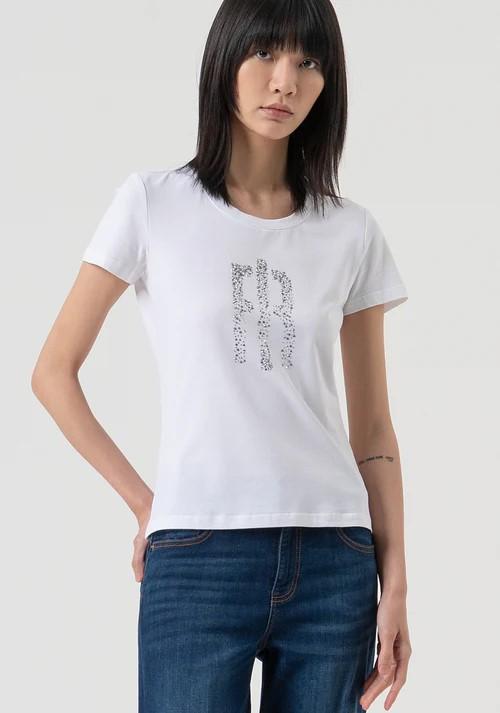 Fracomina T-Shirt logo strass FP25WT3002J401N5 278 Fracomina Jeans 