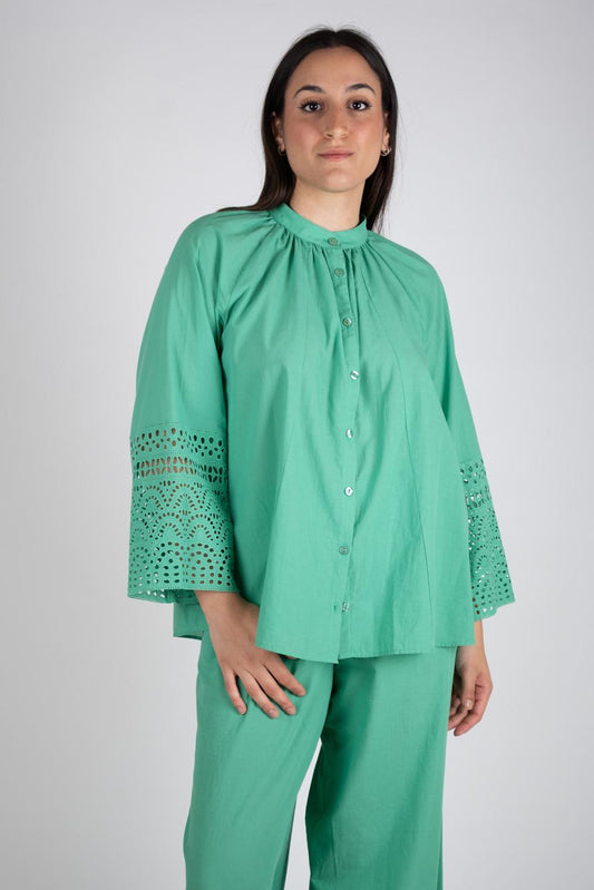 Ji Jil Camicia manica in pizzo San Gallo JPE24CA1570PP0085 0077 Ji Jil 