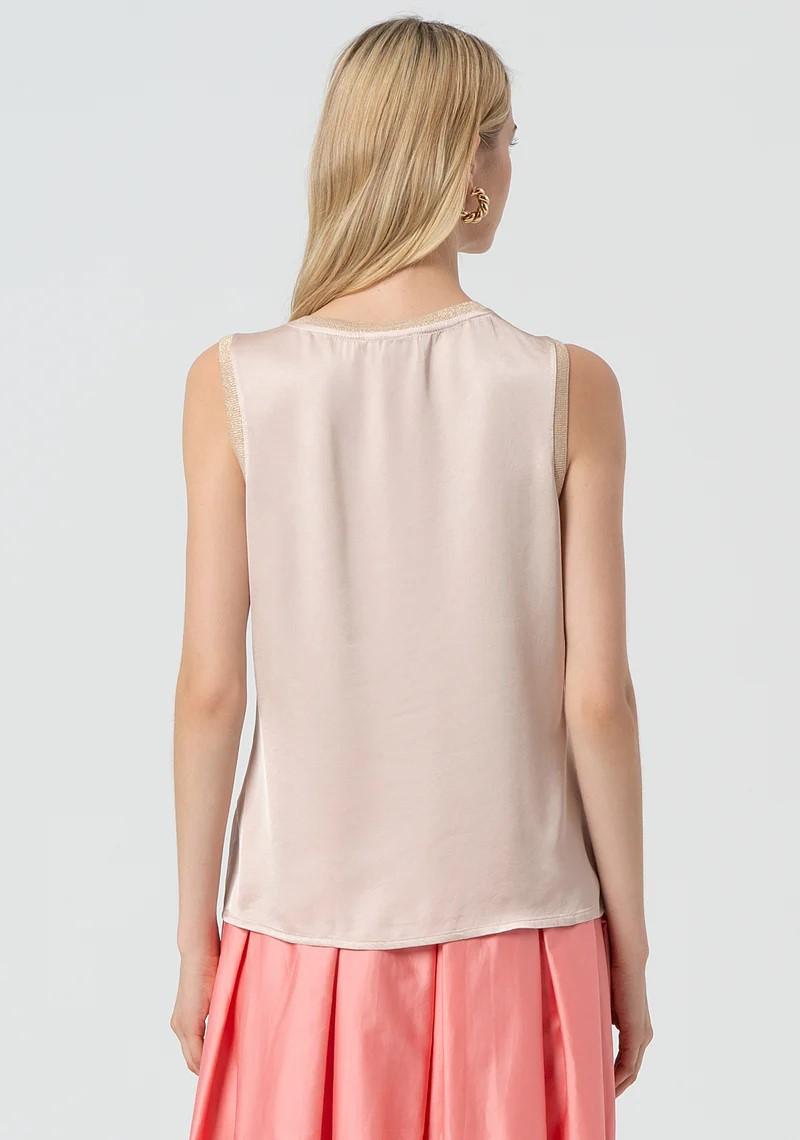 Fracomina Top smanicato scollo a V FJ25ST2001W45101 E06 Fracomina Easy chic 
