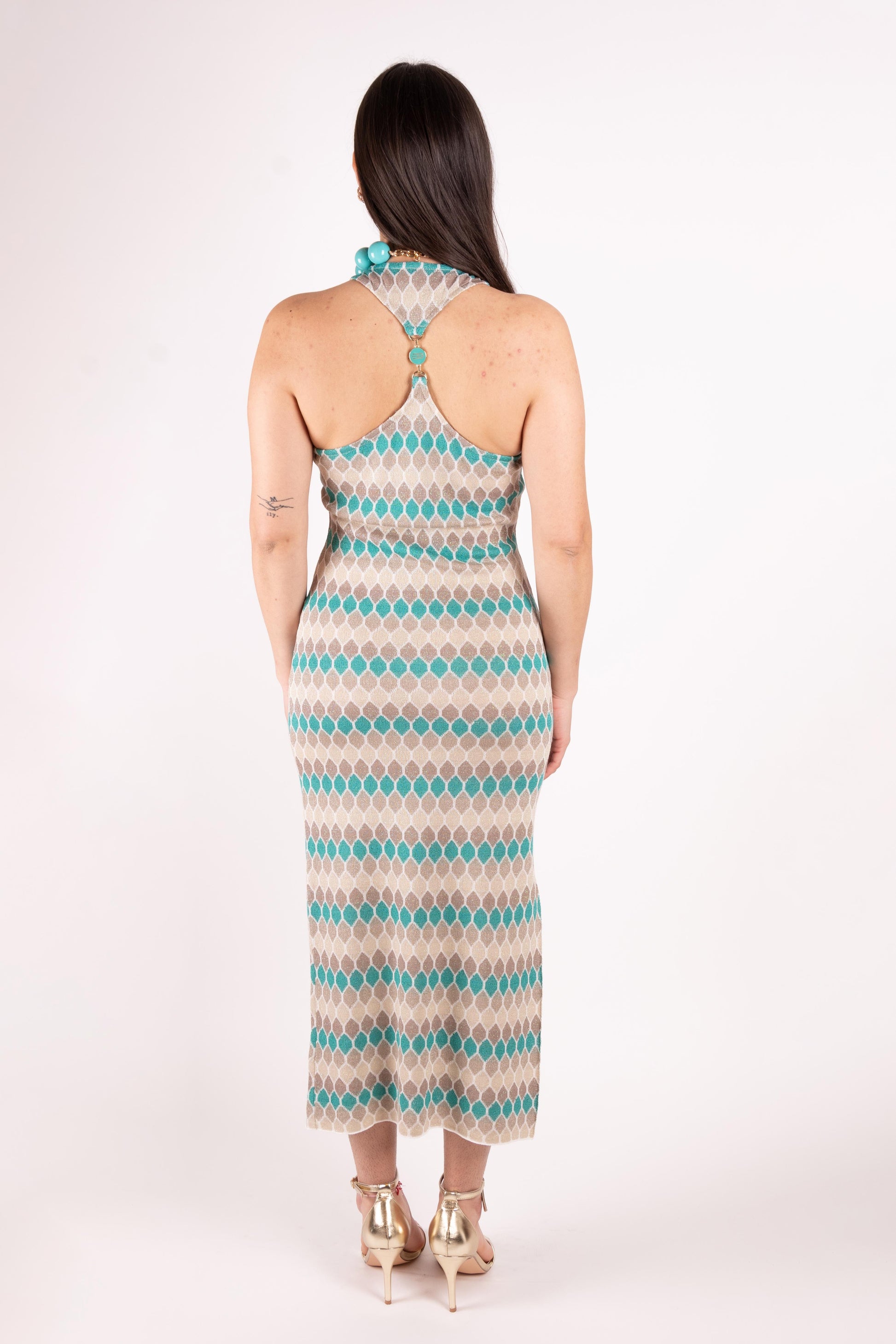 Fracomina Abito aderente in maglia lurex FS25SD5006K414F8 210 Fracomina Main 