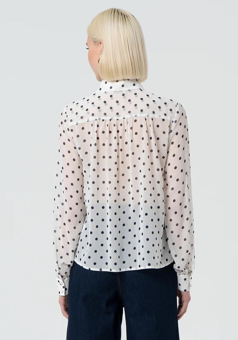 Fracomina Camicia georgette pois FR25ST6015W412D2 A52 Fracomina Preview 
