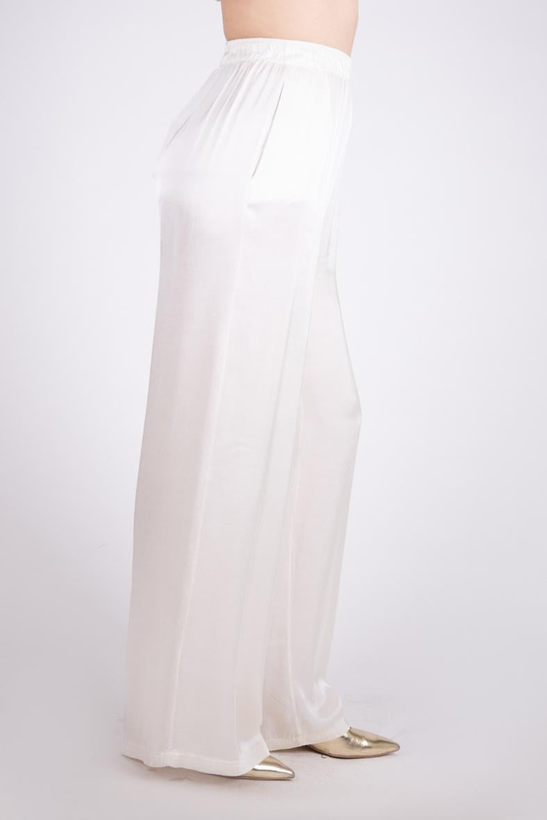 Le Streghe Pantalone palazzo in satin P24AN204N 06 Le streghe 