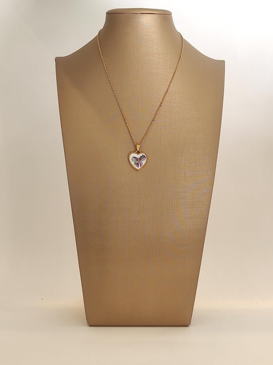 CHILI Collana Pendente cuore con disegno COLLANA 09/A25 01 Chili 