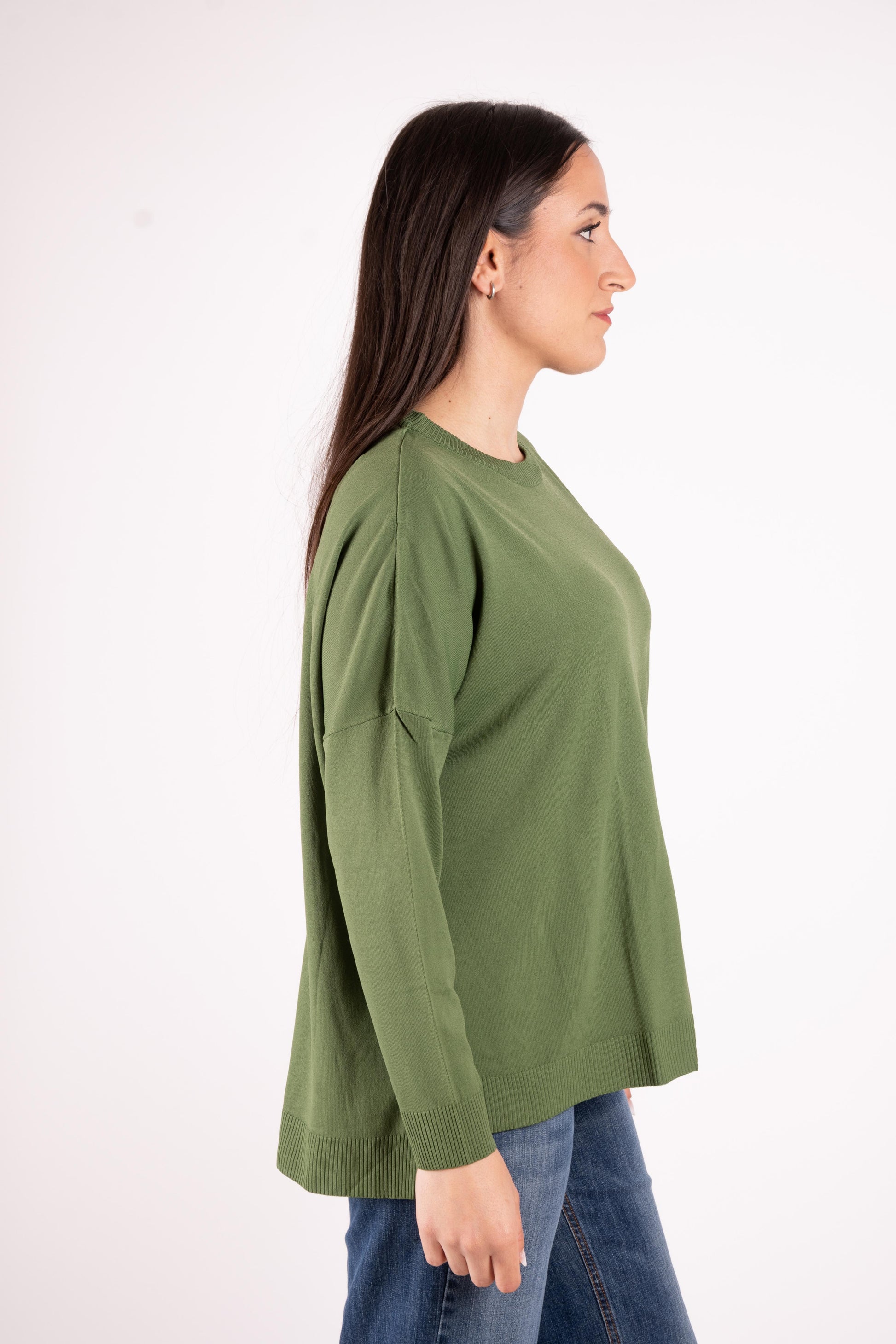 Susy Mix Maglia basic oversize girocollo K271 01 Susy Mix 