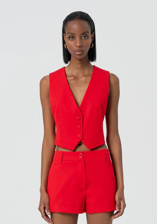 Fracomina Gilet cropped FR25SJ5009W42901 234 Fracomina Preview 